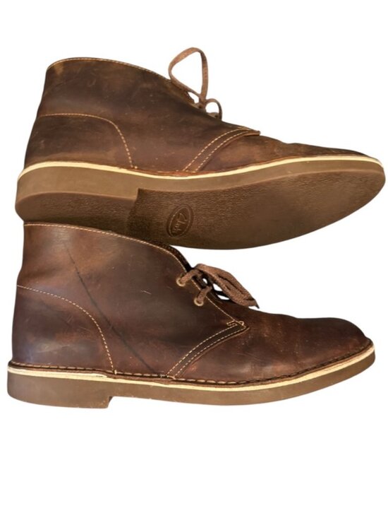 Clarks Desert Trek Brown Leather Chukka Boots Mens 9.5 Crepe Sole Casual main image 6